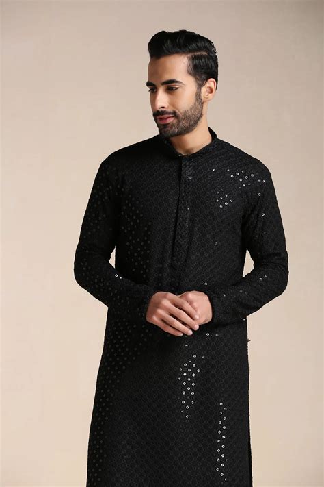 Black Chikankari Kurtas